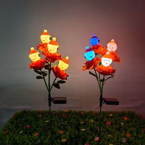 <b>Solar</b> 4-Head Christmas Stake <b>Lights</b> LED Garden Ground-Insert <b>Lights</b> for Festive Ambiance - Product Image 1
