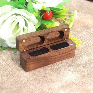 กล่องใส่แหวนไม้แบบสองช่อง สำหรับแหวนหมั้น 2 วง ใช้สำหรับขอแต่งงาน - Product Image 1