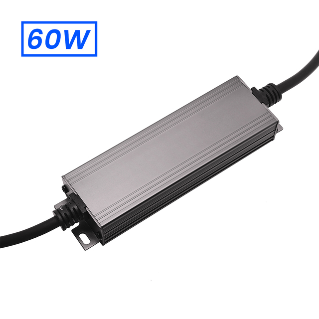 Durability 12V5A DC Industrial Aluminum Shell Switching Waterproof 60W LED Power Supply IP67