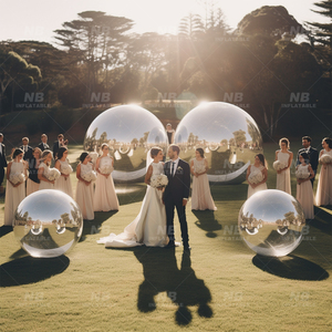 Customized Inflatable Siny PVC <b>Mirror</b> <b>Ball</b> Metallic Sphere Silver for Outdoor Decoration Customized Customized Inflatable Siny P - Product Image 5