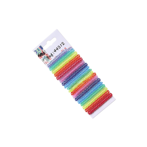 Juego de pinzas para el cabello con cuentas de arcoíris para mujer y niña, accesorios para el cabello, Ref 44312 - Product Image 1