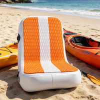 Coussin de siège gonflable portable en PVC avec dossier pour planche à pagaie, canoë et sports nautiques de pêche