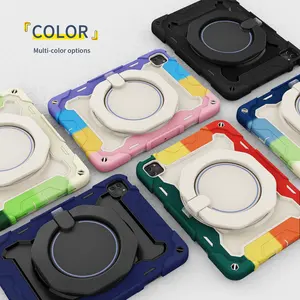 Rotated Stand Heavy Duty Shockproof PC Silicone Back Cover Universal Tablet Case For Apple IPad Air 10.9 Pro 11 2021 2020 2018