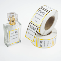 Étiquette adhésive cosmétique élégante, imperméable, de haute qualité, personnalisée OEM/ODM, pour emballage de boîte cadeau, feuille métallique premium