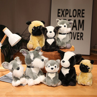 Jouets en peluche pour chiots de différentes races (Labrador, Jack Russell, Rottweiler et Dalmatien) sur mesure