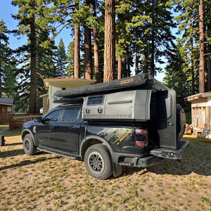 <span class=keywords><strong>Caravane</strong></span> tout-terrain moderne et légère en aluminium de luxe avec tente de toit escamotable pour pick-up, grand espace de couchage RV - Product Image 3