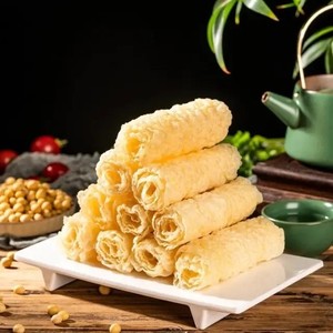 เต้าหู้ทอดแบบม้วน แผ่นเต้าหู้กรอบ สำหรับจัดเลี้ยง ฮอทพอท มลาตัง ร้านอาหารเอเชีย ขายส่ง - Product Image 2