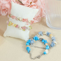 Bracelet porte-bonheur en turquoise naturelle fait main, style bohème tortue de plage, pour femmes et hommes, cadeau de bijoux d'été