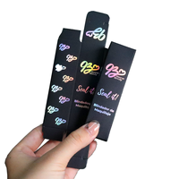 Emballage de vêtements pliable de luxe moderne en papier kraft brun écologique, gaufrage et pelliculage mat, pour chaussettes et fourrures, personnalisable - Vente chaude