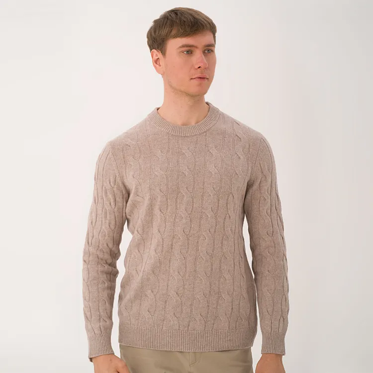 Men Casual Sweaters Custom Sweaters Cashmere Knitwear Cable Pullover Knit Jumper Crew Neck Men'S Sweaters