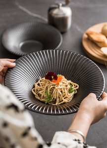 Juego de Vajilla Japonesa Vintage, Tazón Grande de Cerámica para Sopa o Ramen, Tazón Tipo Trompeta Mogashin para Restaurantes Comerciales, Vajilla para Comida - Product Image 6