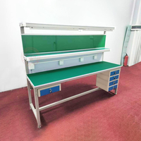 Table d'inspection métallique professionnelle, établi de laboratoire électrique pour atelier scolaire et réparation de téléphones portables