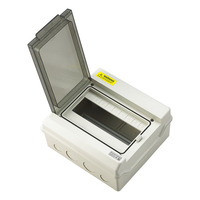 Boîtier de distribution électrique extérieur étanche à montage ouvert 12 voies série HT IP65 UL-V0 en ABS pour instruments électroniques