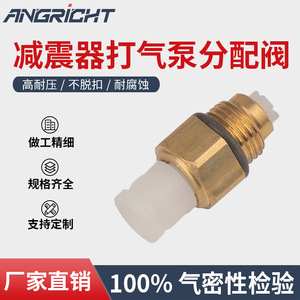 Connecteur de tuyau de soupape d'air haute pression en cuivre pour réparation d'amortisseur de suspension pneumatique de voiture, ajustement universel - Product Image 4