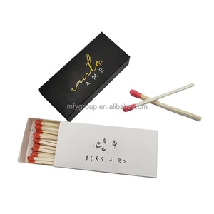 Scatole di <span class=keywords><strong>fiammiferi</strong></span> nere personalizzate lamina d'oro in legno <span class=keywords><strong>fiammiferi</strong></span> di sicurezza con testa colorata accessori per fumare pubblicità candele Hotel - Product Image 3