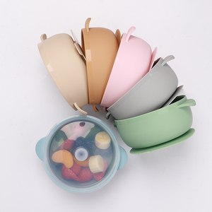 Juego de Platos de Silicona con Succión y Cuchara para Bebés, Artículos Esenciales para el Aprendizaje de la Alimentación, Vajilla para Niños - Product Image 2
