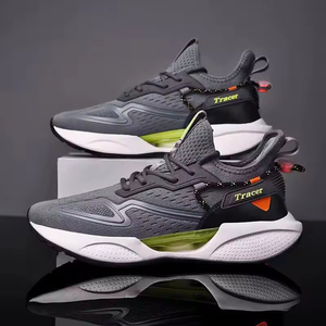 Chaussures de sport légères en tricot respirant, antidérapantes, à lacets, pour activités de plein air et fitness - Product Image 1