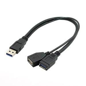 สายต่อขยาย USB 3.0 ชาย-หญิง 1 ต่อ 2 สำหรับถ่ายโอนข้อมูลและชาร์จ พร้อมหัวต่อคอมพิวเตอร์ - Product Image 3