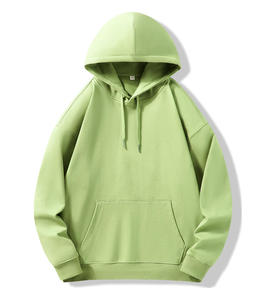 Sudadera con Capucha 100% Algodón, Talla Grande, Largo Regular, Diseño Liso, Tejido de Invierno, Ropa para Hombre - Product Image 4