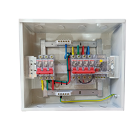 Boîte de distribution MCB, boîtier métallique extérieur, boîte d'alimentation, rail DIN modulaire, indice de protection IP54, personnalisable
