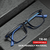 Monture de lunettes anti-lumière bleue en titane B-titanium ultra-légère haut de gamme, design simple, unisexe, pour usage quotidien, avec étui