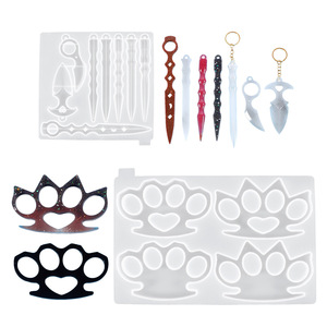 DIY Sở Thích Handmade Pha Lê Epoxy Khuôn Ma Thuật Wand Nhựa Keychain Gương Silicone Khuôn Ngón Tay Hổ Silicone <span class=keywords><strong>Ring</strong></span> Bìa Khuôn - Product Image 2