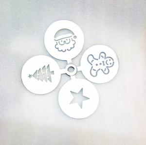 Koffie Barista Gereedschap Metalen Melkschuim Versieren Diy <span class=keywords><strong>Latte</strong></span> <span class=keywords><strong>Art</strong></span> Roestvrij Staal Koffie Stencils Mal Set - Product Image 3