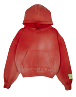 Hoodie Oversize Custom French Terry Berkualitas Tinggi dengan Efek Sun Washed, Hoodie Nyaman, Hoodie Crop Pria