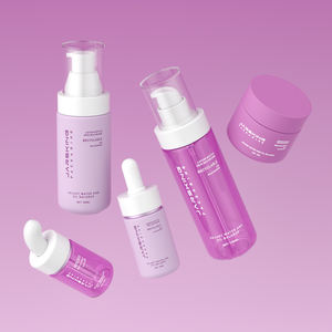 Ensemble d'Emballages Cosmétiques Luxe <span class=keywords><strong>Beige</strong></span> Mat, Flacons Compte-Gouttes, Pompes à Crème et à Lait en Plastique PET pour Sérum - Product Image 6