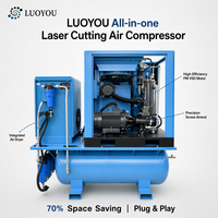 Compresseur d'air à vis à vitesse variable 380V à entraînement direct par aimant permanent, lubrifié à l'huile, 16 bars, pour moteur pneumatique et découpe laser
