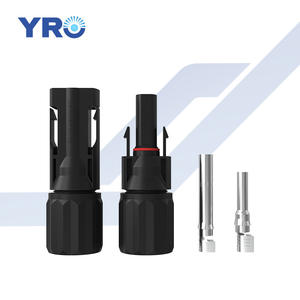 Conector Yro Mc4 30A 1000V Ip68 Ppo, Enchufe para Cable Solar, Corriente Continua, Negro - Product Image 3