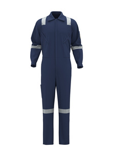 Pure Cotton Conjoined Anti-static Flame Retardant <strong>Work</strong> Wear <strong>Overalls</strong> Reflective Strip Anti-scalding ANSI Class <strong>Work</strong> Clothing - Product Image 5