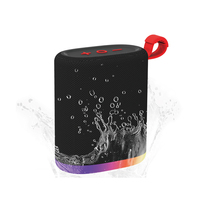 Enceintes Bluetooth Professionnelles 2025 Populaires d'Extérieur Étanche Tissu Plastique Mini Radio Portable Lumière LED RGB