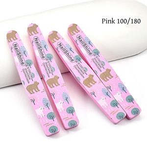 Lima de uñas Rhombus Emery Buffer, grano 80, herramienta de lijado de doble cara para manicura y arte de uñas - Product Image 6