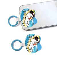Nouvelle coque de téléphone personnalisée créative, design de dessin animé mignon, ne tombe pas facilement, avec cordon épais et boucle en métal