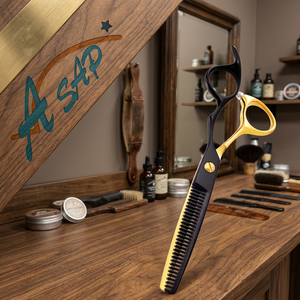 Professional 6" Rainbow Pet Hair Scissors Set 420c Stainless Steel Long Handle Right-Handed Sharp Tip Adjustable Styling Tools - Product Image 5