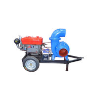 Bomba de Agua Portátil con Motor Diésel, Ruedas, Baja Presión, Alto Caudal, Fácil Movimiento, Soporte OEM para Difusor de Aromaterapia