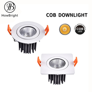 Anneau intérieur réglable en Offre Spéciale encastré LED intérieur 12W <span class=keywords><strong>Spot</strong></span> de <span class=keywords><strong>plafond</strong></span> en aluminium et plastique pour éclairage en duvet de magasin de bureau - Product Image 1