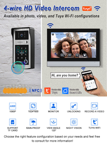 <span class=keywords><strong>Sonnette</strong></span> vidéo intelligente XSL-10 pouces 1080P avec application Tuya, audio bidirectionnel, idéale pour la sécurité domestique et la <span class=keywords><strong>protection</strong></span> des villas - Product Image 4