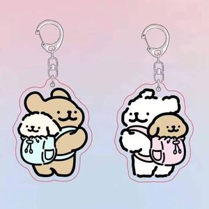 Custom Cartoon <b>Anime</b> Carabiner Keychain Transparent Acrylic Hologram with UV Printing Plastic <b>Keychains</b> - Product Image 2