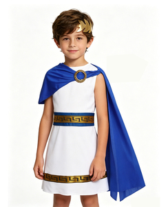 Costume de tunique grecque pour enfants, garçons et filles, costumes de déesses romaines et grecques, Halloween, Purim, fête de Mardi Gras, déguisement - Product Image 6