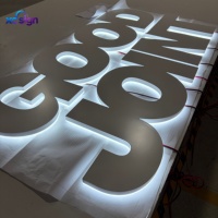Signalétique LED 3D rétroéclairée personnalisée pour extérieur avec télécommande pour la maison, le bureau, les mariages et les entreprises