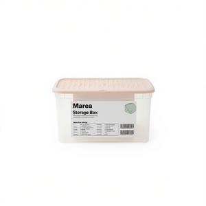 Caja de Almacenamiento Apilable Ecológica Marea, 570x390x290mm, Plástico PP con Tapa, Capacidad de 20-35L, para Organización del Dormitorio - Product Image 2