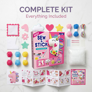 Children Felt Craft Kit Sew And Stick Unicorn Accessories DIY <b>Sewing</b> Kit For Kids Ages 4 6 Years Old Educational Toy - Product Image 1