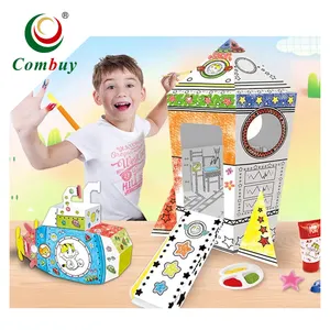 Iinteresting Mainan Doodle Rumah DIY Lukisan Kit untuk Anak-anak