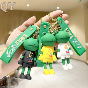 QY Logo personnalisé PVC caoutchouc porte-clés 3D dessin animé Silicone porte-monnaie porte-clés cadeau promotionnel - Product Image 4