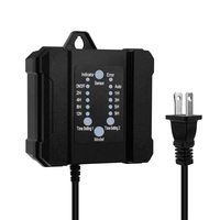 Transformador de Bajo Voltaje para Exteriores JIUAN HZT-LVT001 DC12V 100W PWM 8.3A con Garantía de 2 Años, Temporizador, Sensor Fotoeléctrico, Iluminación de Paisaje