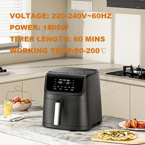 AOJA 7L gran oferta freidora de aire comercial para restaurantes Cuisinart <span class=keywords><strong>Cosori</strong></span> freidora de aire de vidrio horno tostador de convección freír de aire - Product Image 3