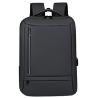 Tas Ransel Laptop Oxford Anti Air dengan Port Pengisian Daya USB, Kapasitas Besar, Banyak Kompartemen, Unisex, Tahan Lama, untuk Bisnis dan Perjalanan Sehari-hari