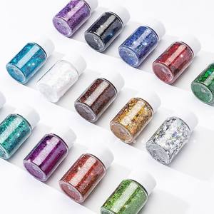 Ultra Brillant DIY Laser Nail Art Mixte Eye Coloré Paillettes Poudre Fine Paillettes Style Moderne En Vrac Fête De Noël Fournitures - Product Image 6